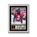 Calvin Ridley 1 Limited Edition Football Signed Print - American Footballer