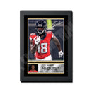 Calvin Ridley 2 Limited Edition Football Signed Print - American Footballer