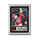 Calvin Ridley 2 Limited Edition Football Signed Print - American Footballer