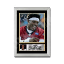 Cam Newton 2 Limited Edition Football Signed Print - American Footballer