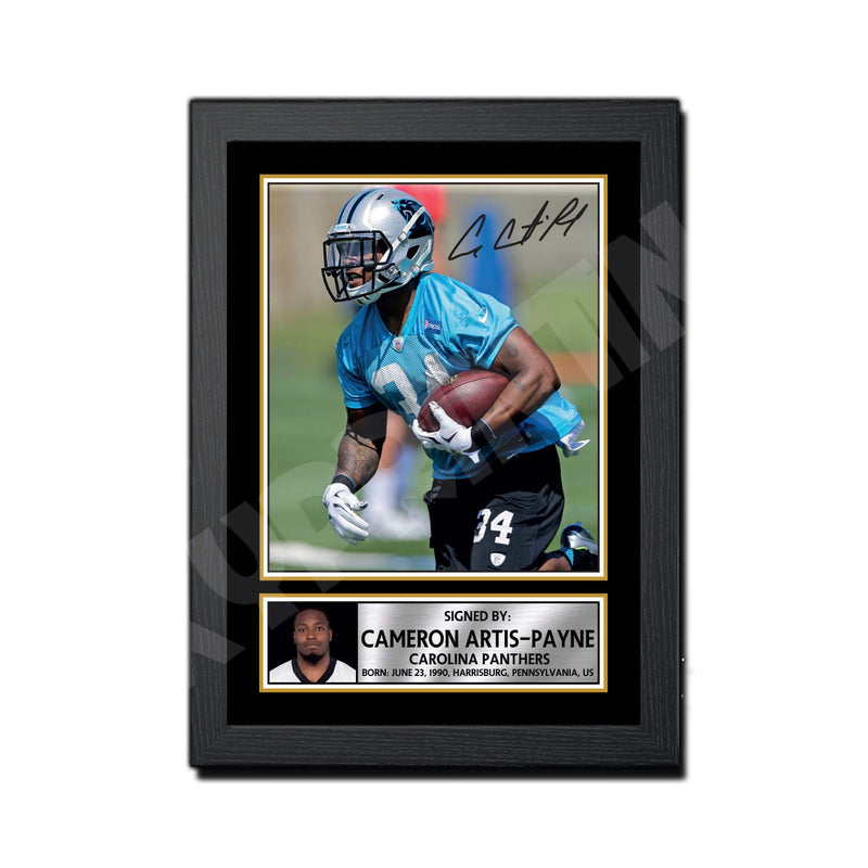 Cameron Artis-Payne 1 Limited Edition Football Signed Print - American Footballer