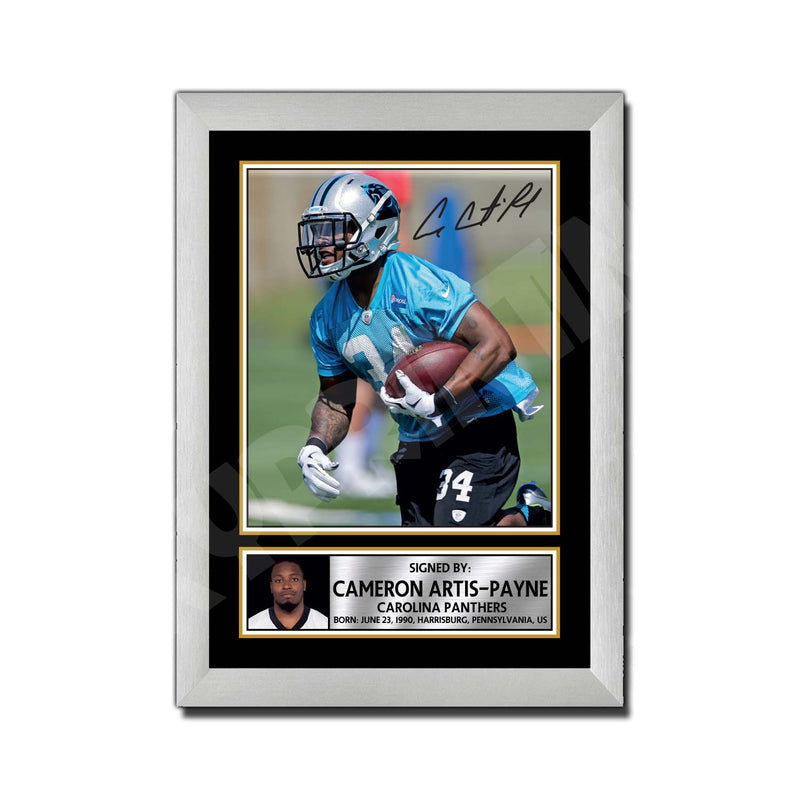 Cameron Artis-Payne 1 Limited Edition Football Signed Print - American Footballer