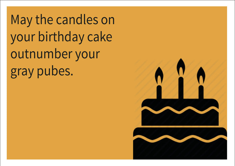 Candle Number INSPIRED Adult Personalised Birthday Card Birthday Card