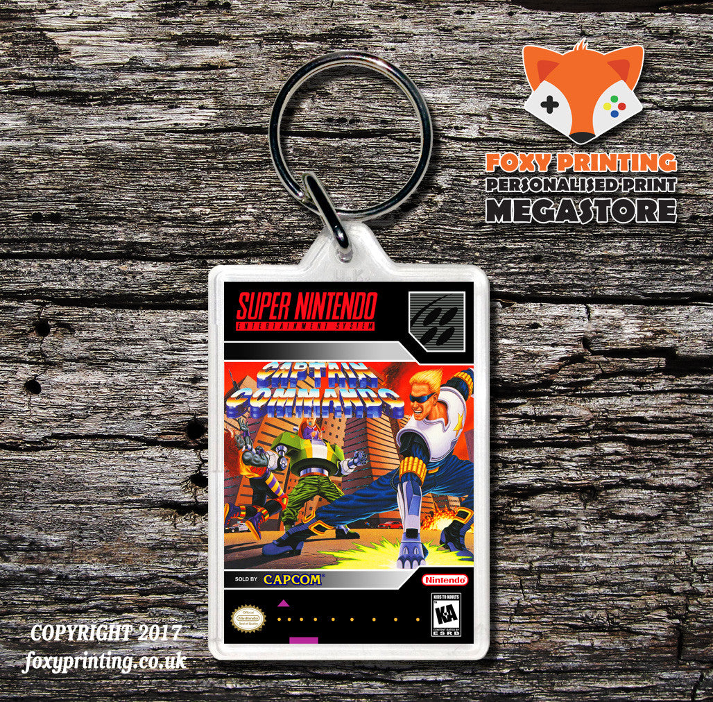 Captain Commando Game Inspired Retro Gaming Keyring
