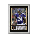 Captain Munnerlyn 2 Limited Edition Football Signed Print - American Footballer