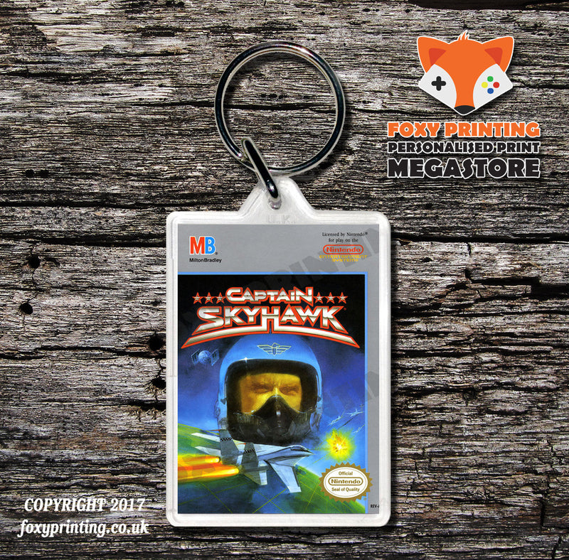 Captain Planet Retro NES Game Cover Art Gaming Keyring