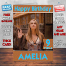 Cara Delevingne In City Of A Thousand Planets Theme Style Personalised Kids Inspired Movie Birthday Card (SA)