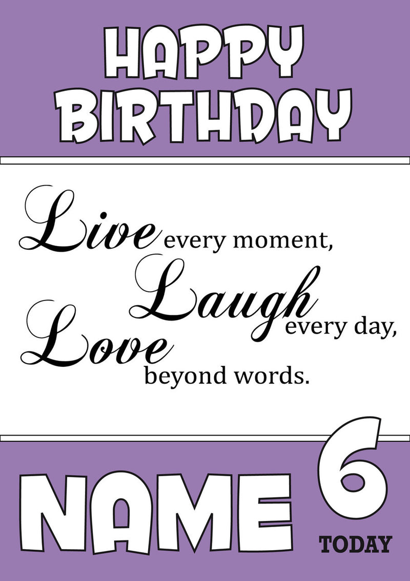 Personalised Quote INSPIRED Adult RUDE Birthday Card 4