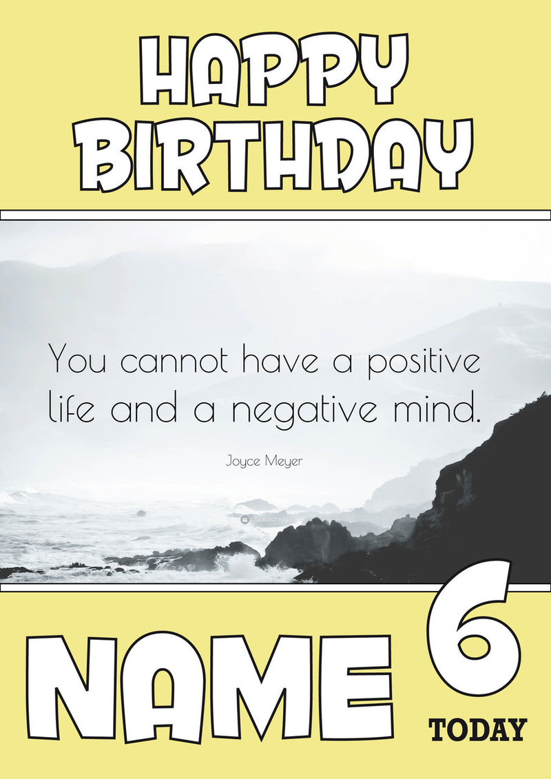 Personalised Quote INSPIRED Adult RUDE Birthday Card