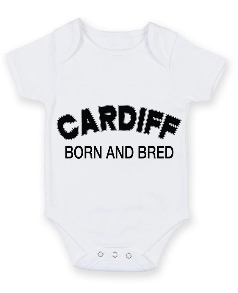 Cardiff Born and Bred Baby Grow Bodysuit