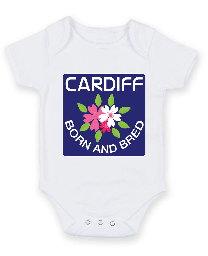 Cardiff Born and Bred 2 Baby Grow Bodysuit