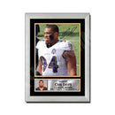 Carl Davis 1 Limited Edition Football Signed Print - American Footballer