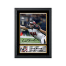 Carl Nassib 2 Limited Edition Football Signed Print - American Footballer