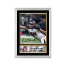 Carl Nassib 2 Limited Edition Football Signed Print - American Footballer