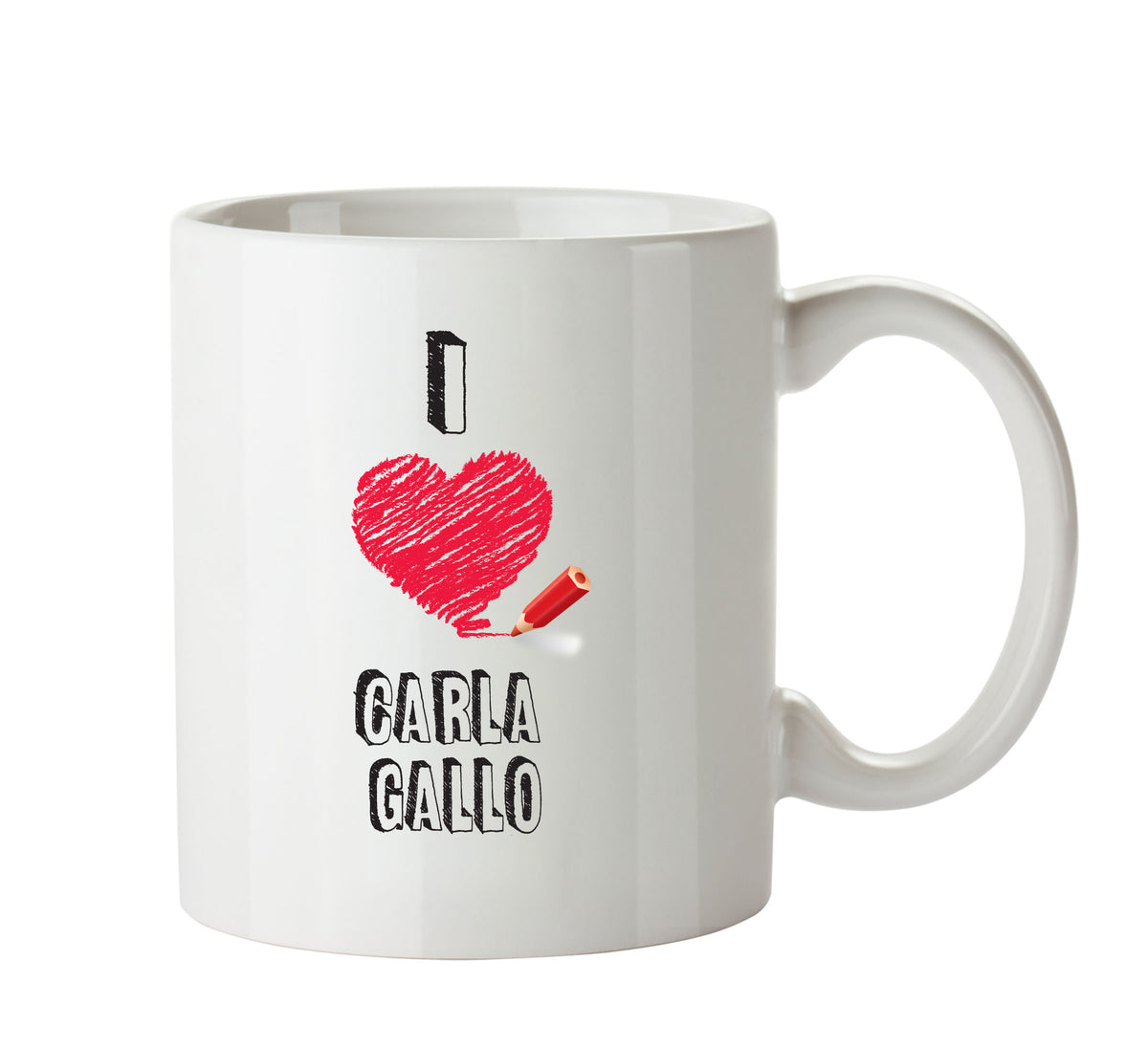 I Love Carla Gallo Mug - I Love Celebrity Mug - Novelty Gift Printed Tea Coffee Ceramic Mug – I Love Carla Gallo Mug - I Love Celebrity Mug - Novelty Gift Printed Tea Coffee