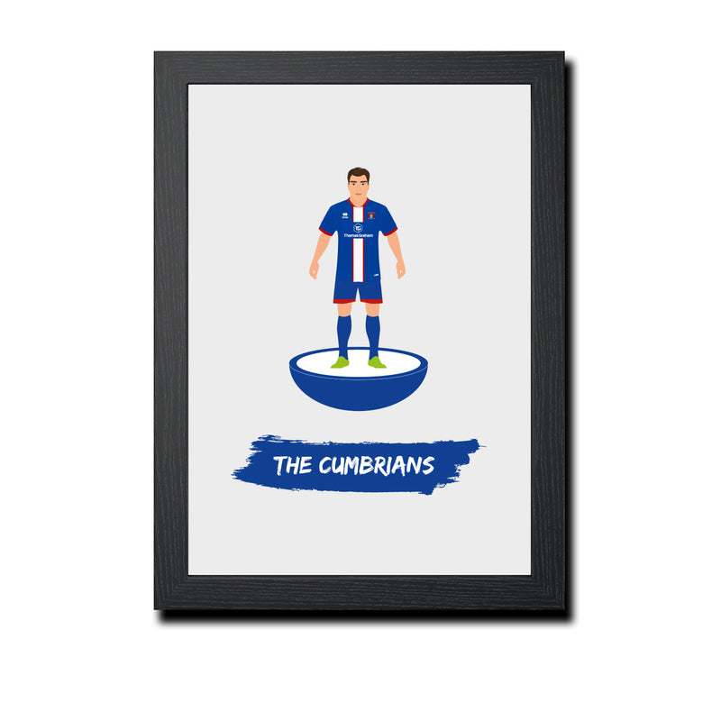 Carlisle Football Club gift - The Cumbrians - Tiny Men Big Balls Poster