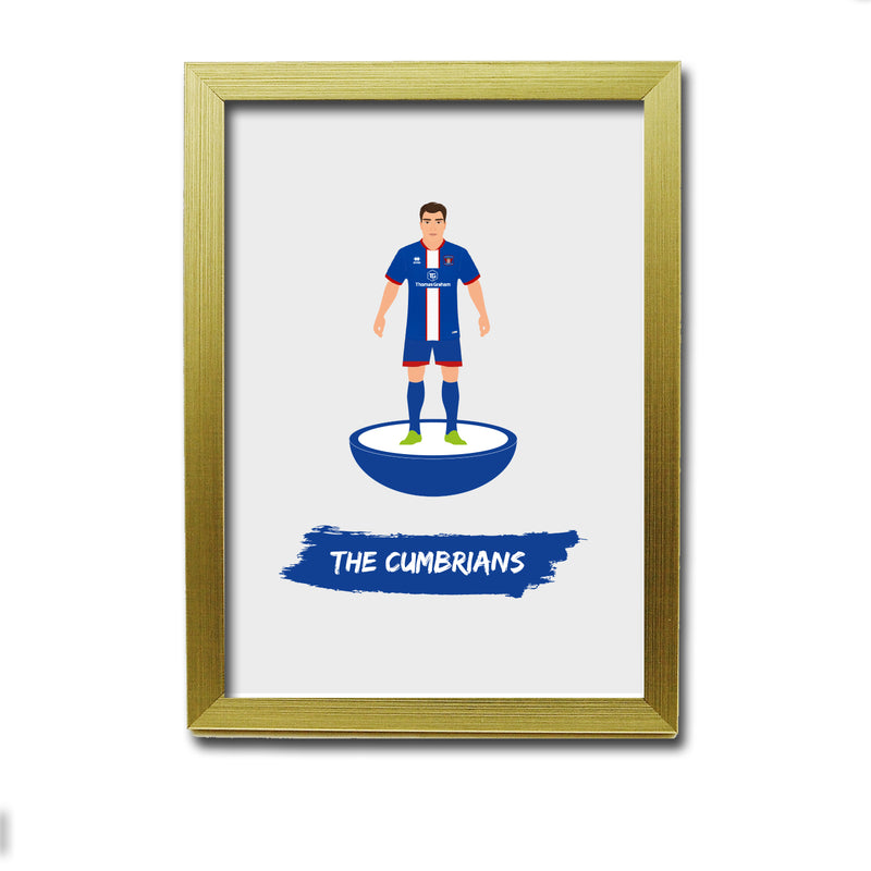 Carlisle Football Club gift - The Cumbrians - Tiny Men Big Balls Poster