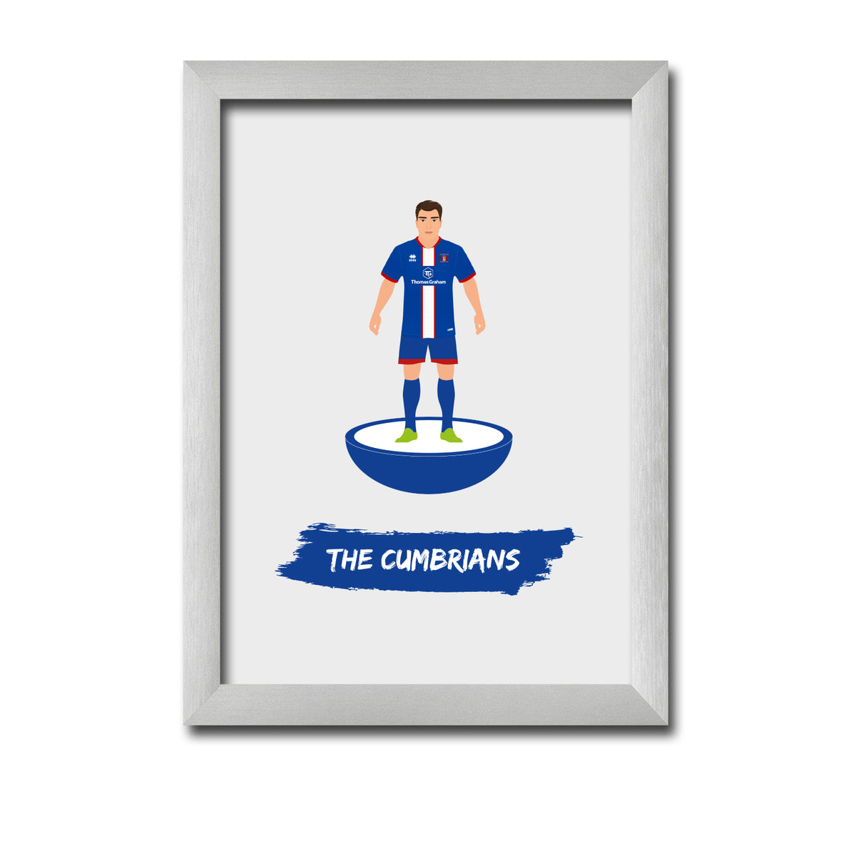 Carlisle Football Club gift - The Cumbrians - Tiny Men Big Balls Poster