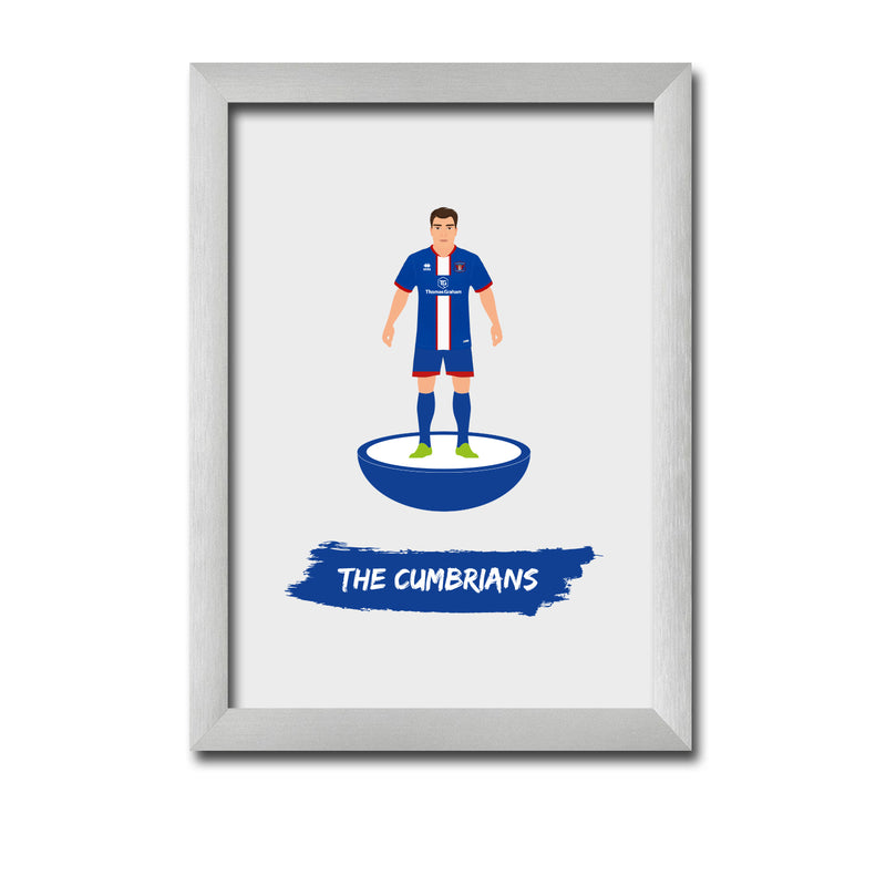 Carlisle Football Club gift - The Cumbrians - Tiny Men Big Balls Poster