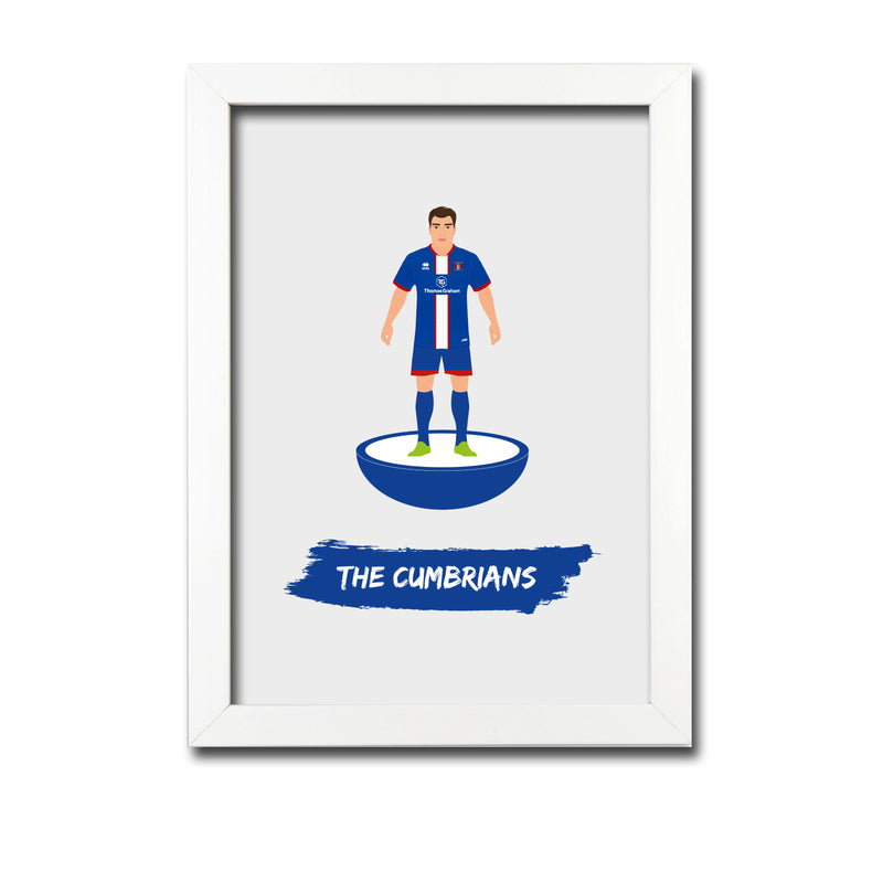 Carlisle Football Club gift - The Cumbrians - Tiny Men Big Balls Poster