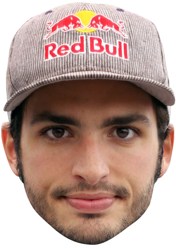 Carlos Sainz Jr (Cap) Face Mask – Fancy Dress Cardboard Costume Mask