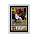 Carlos Dunlap Limited Edition Football Signed Print - American Footballer