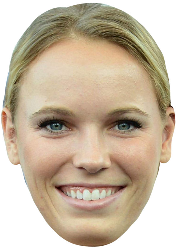 CAROLINE WOZNIACKI JB - Tennis Fancy Dress Cardboard Celebrity Party Face Mask