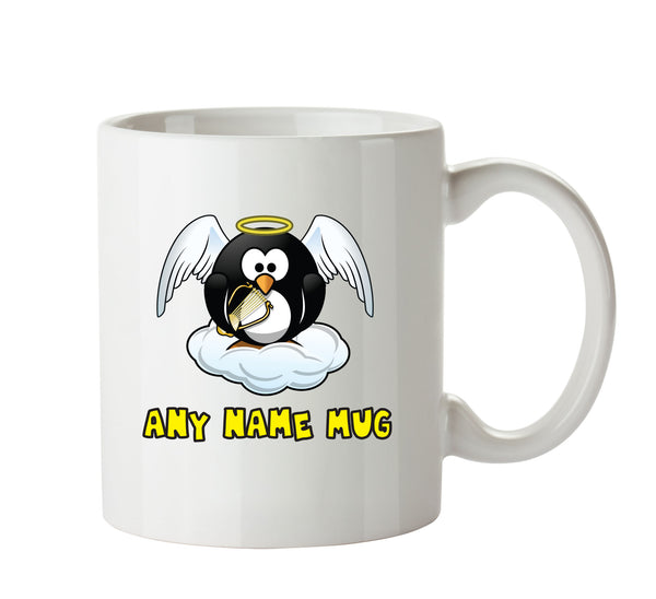 Personalised Angel Penguin Mug CARTOON Mug Office Mug – printed mug product image 1