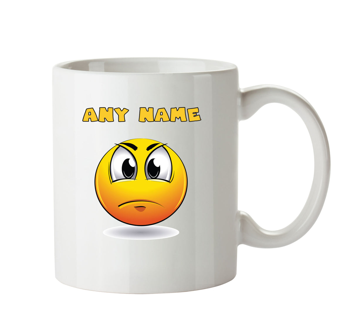 Cartoon Angry Emoji Emoticons Mugs – printed mug product image 1