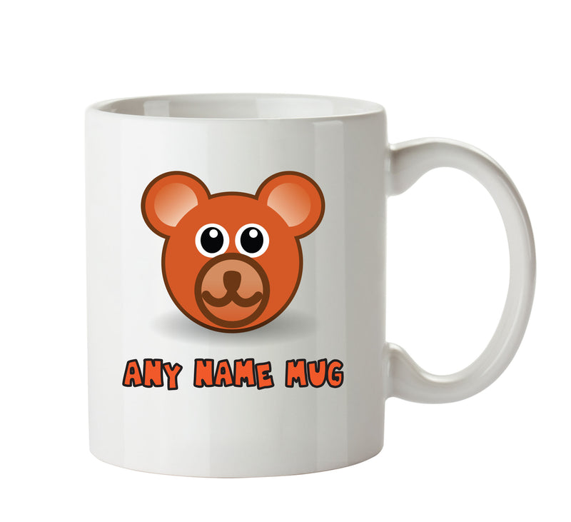 Personalised Bear Head Mug CARTOON Mug Office Mug