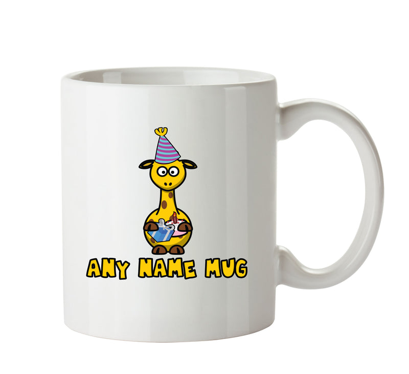 Personalised Birthday Giraffe Mug CARTOON Mug Office Mug