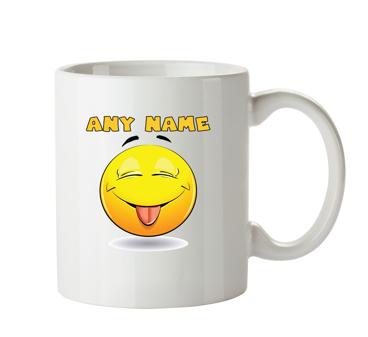 Cartoon Cheeky Tounge Emoticons Mugs – printed mug product image 1