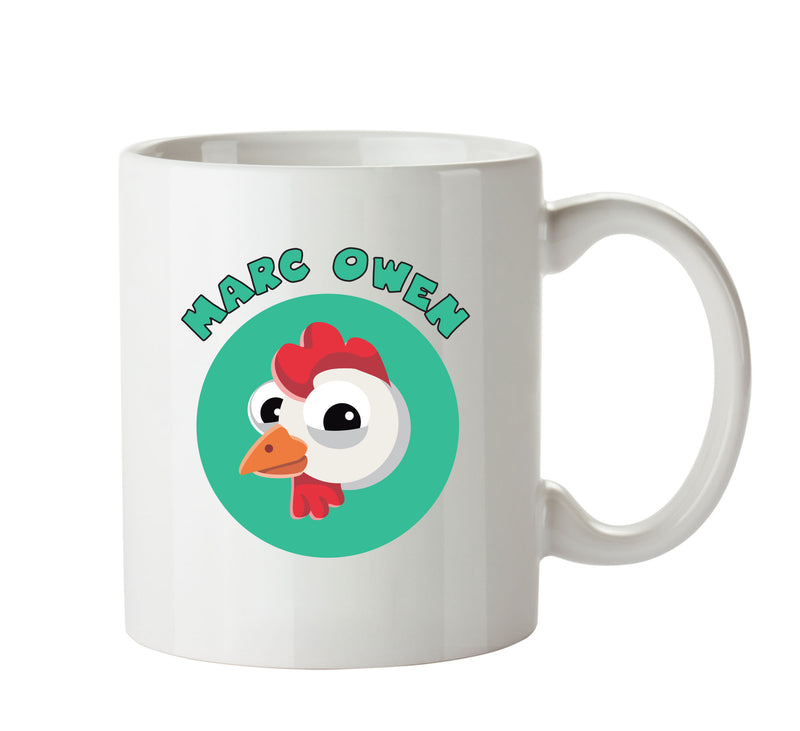 Personalised Cartoon Cockeral Mug