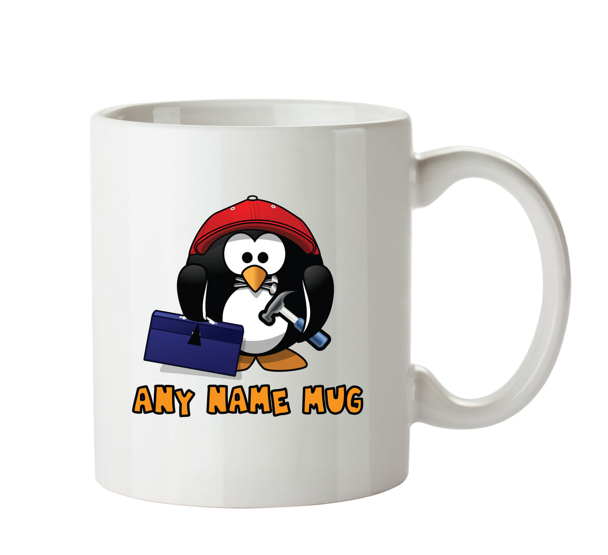 Personalised Crafty Penguin Mug CARTOON Mug Office Mug – printed mug product image 1