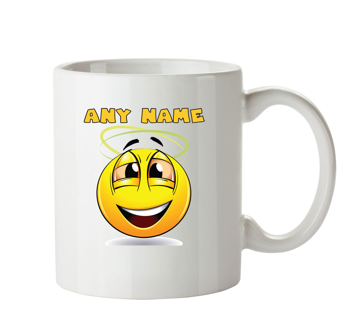 Personalised Cartoon Dizzy Emoji Emoticons Mugs – printed mug product image 1