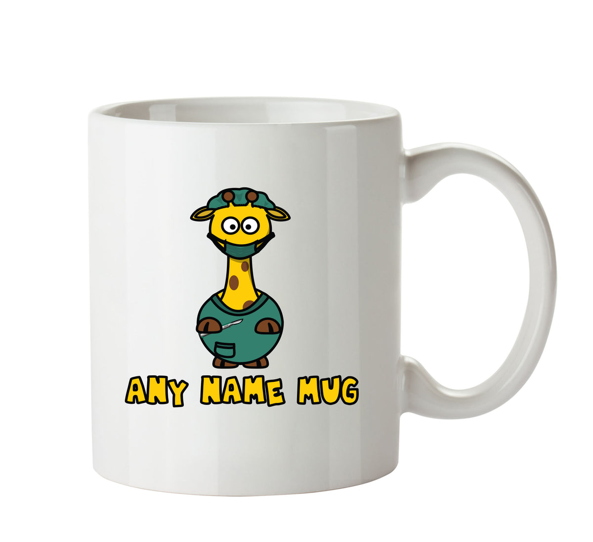 Personalised Doctor Giraffe Mug CARTOON Mug Office Mug – printed mug product image 1
