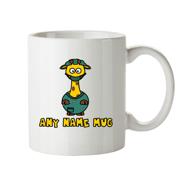 Personalised Doctor Giraffe Mug CARTOON Mug Office Mug – printed mug product image 1