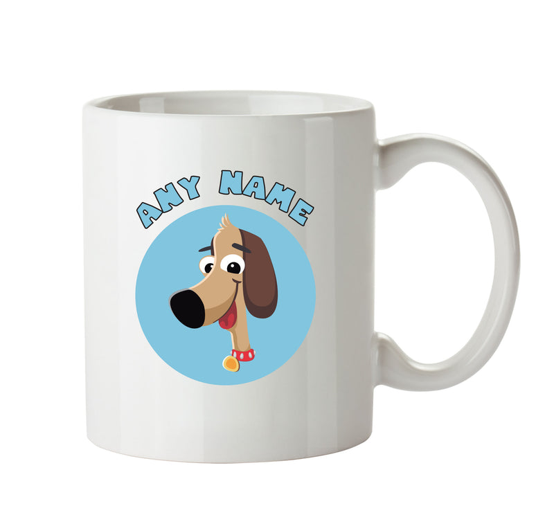 Personalised Cartoon Dog Mug