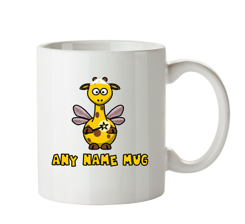 Personalised Fairy Giraffe Mug CARTOON Mug Office Mug