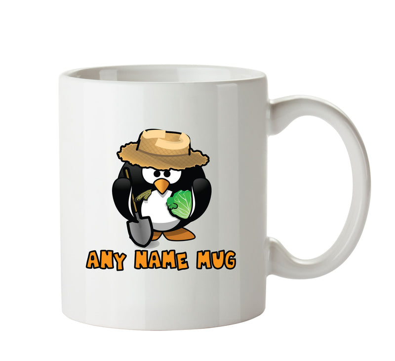 Personalised Farmer Penguin Mug CARTOON Mug Office Mug