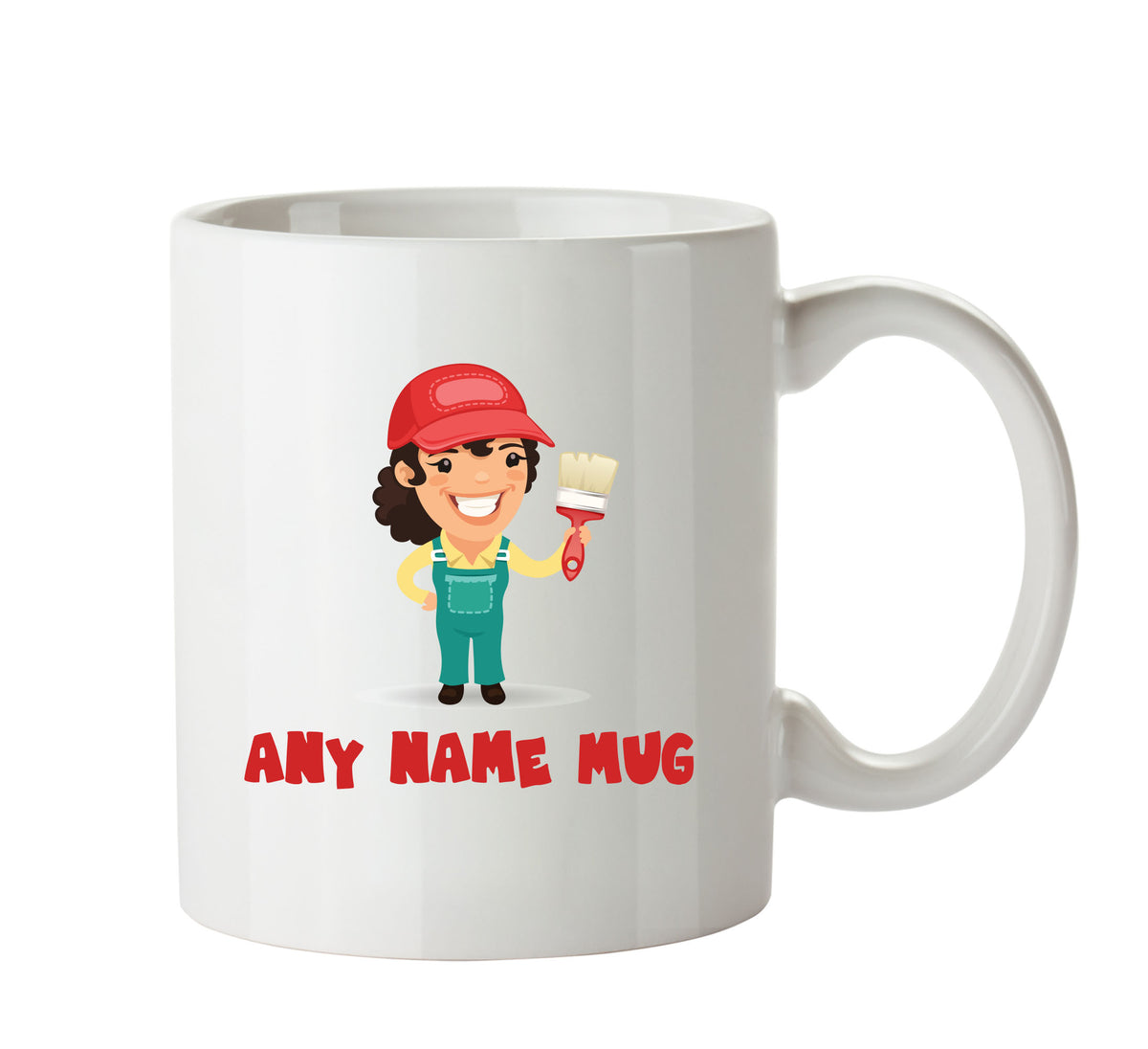 Personalised Female Painter Decorator Mug Occupational Mug Office Mug – printed mug product image 1
