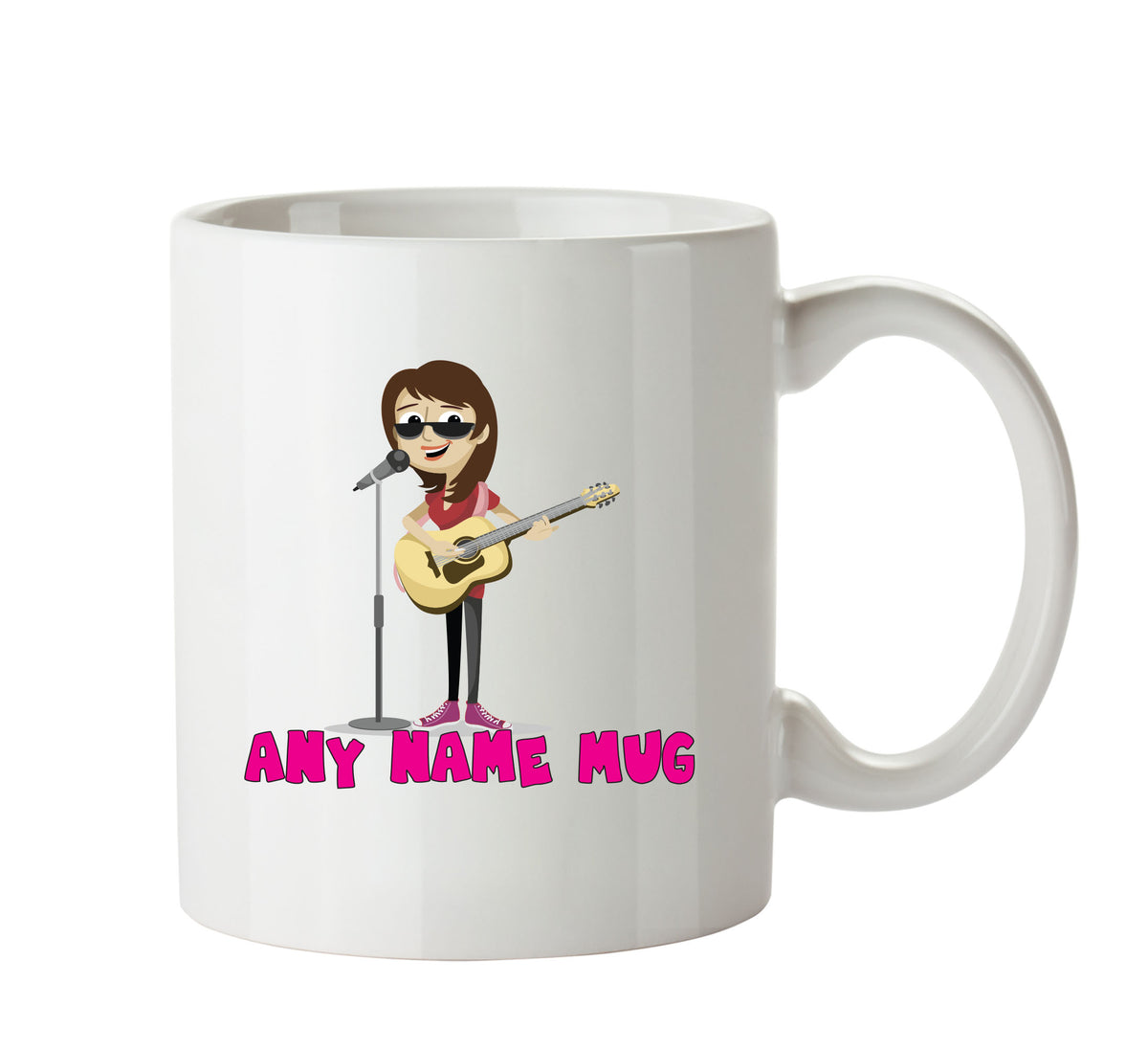 Personalised Female Singer Mug Occupational Mug Office Mug – printed mug product image 1