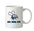 Personalised Cartoon Funny Fly Mug