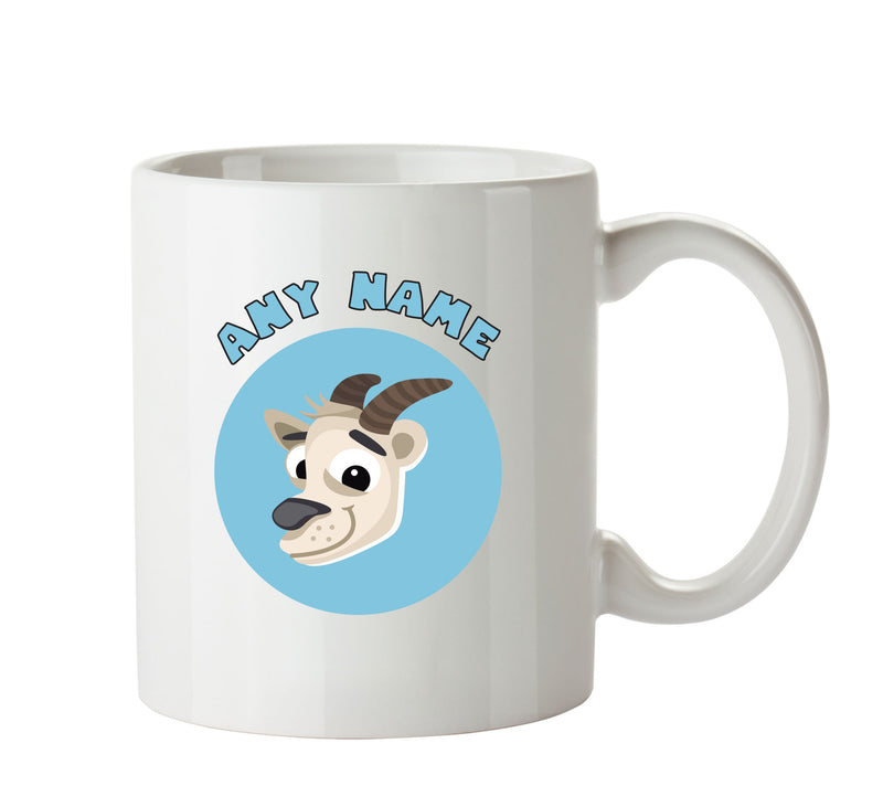 Personalised Cartoon Goat Mug