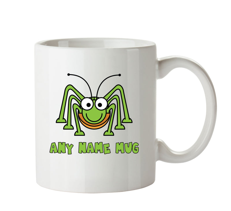 Personalised Cartoon Funny Grasshoppers Mug