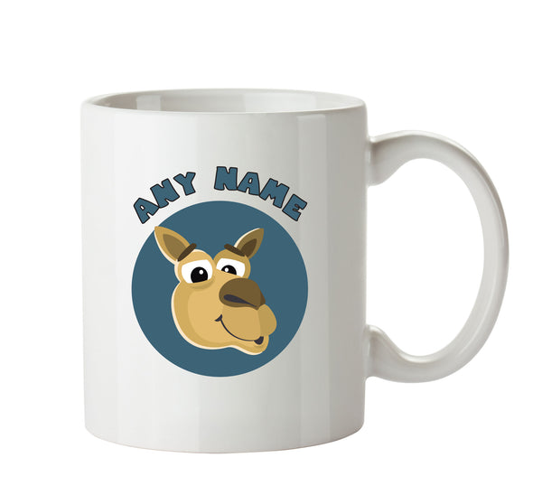 Personalised Cartoon Funny Kangaroo Mug – printed mug product image 1