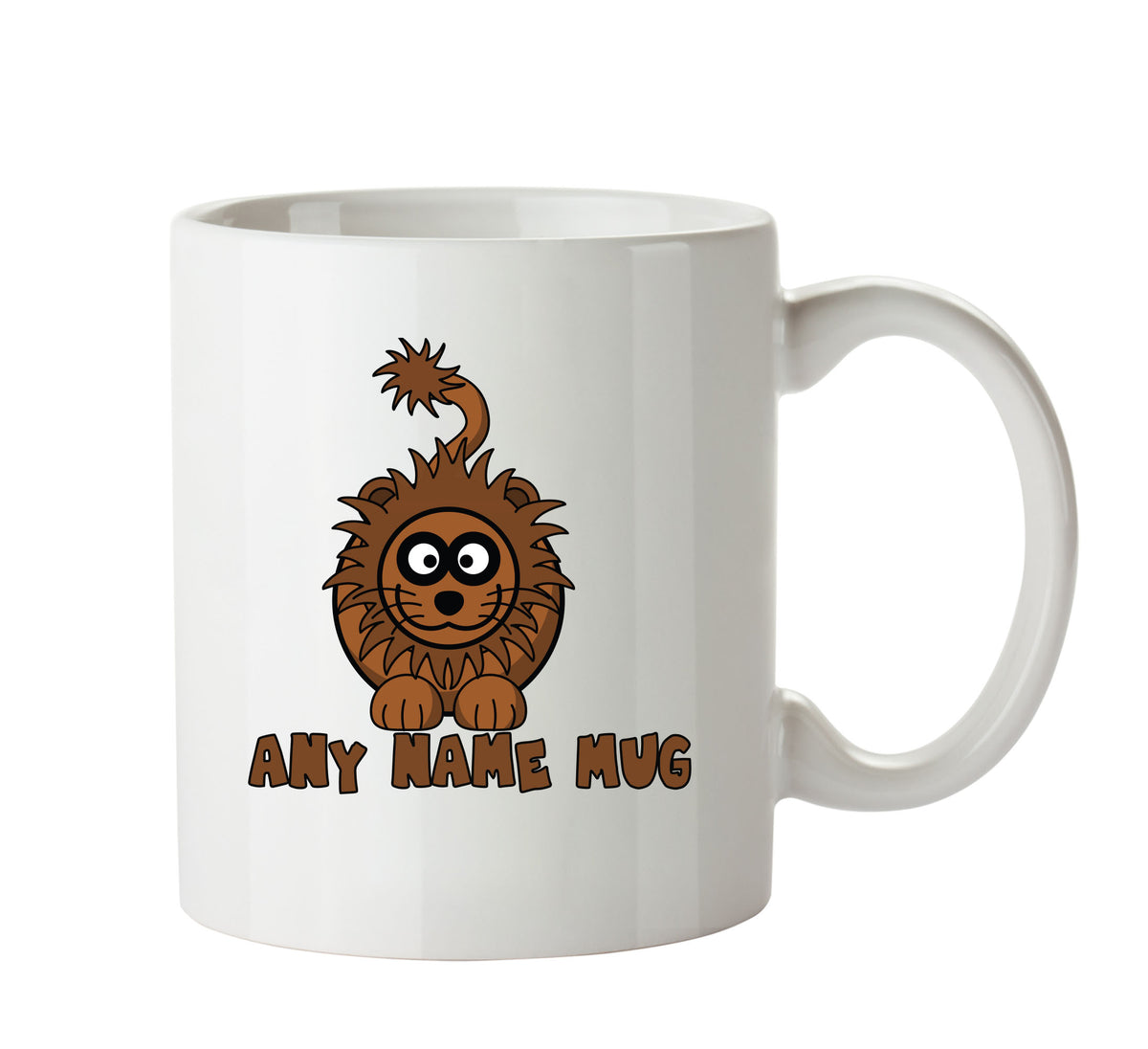 Personalised Cartoon Funny Lion2 Mug – printed mug product image 1