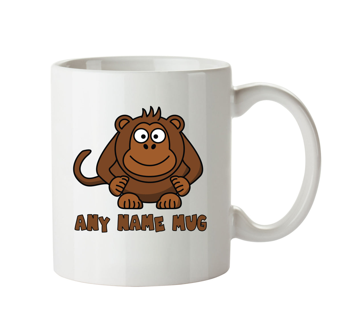 Personalised Cartoon Funny Monkey2 Mug – printed mug product image 1