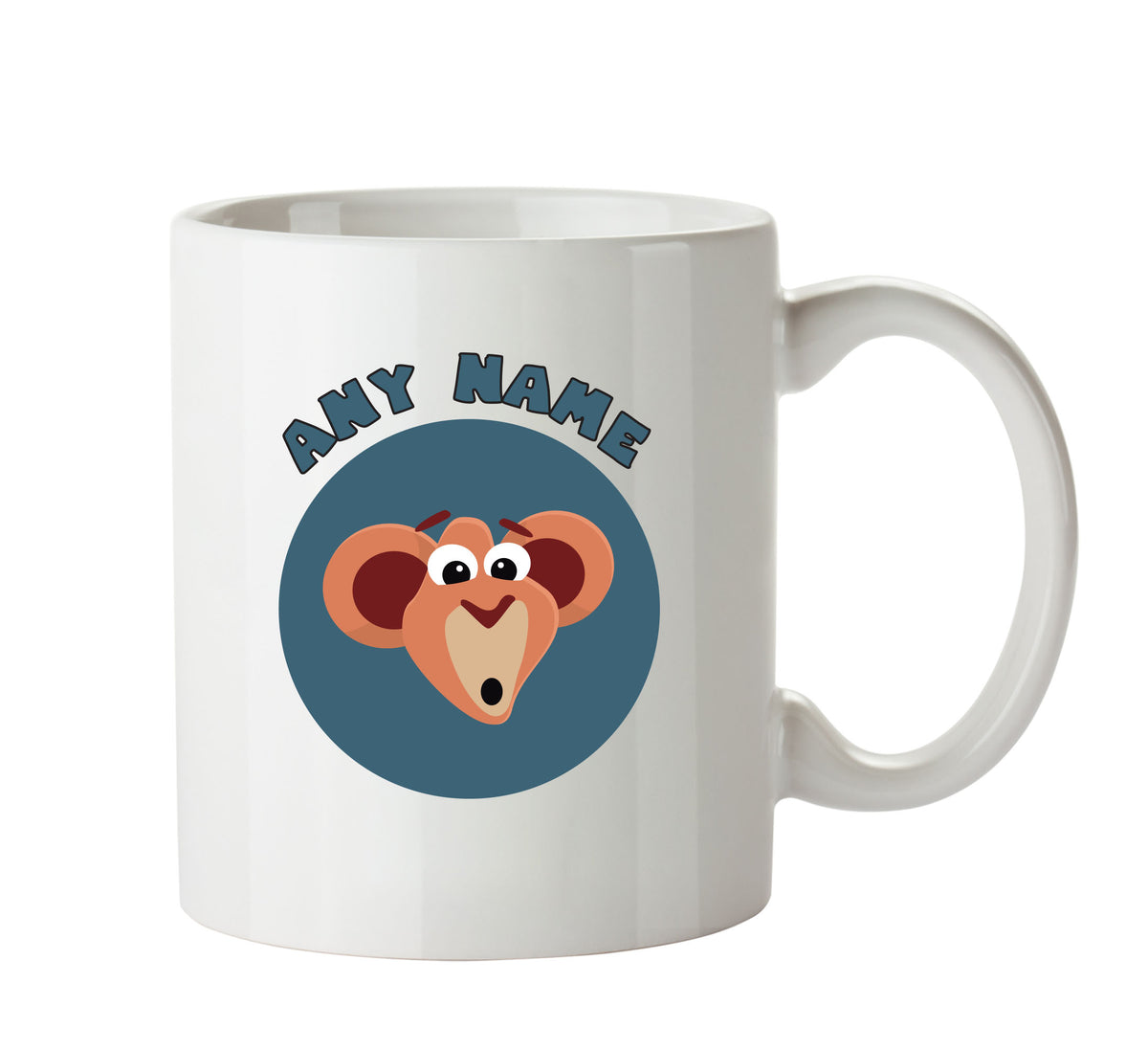 Personalised Cartoon Monkey Mug – printed mug product image 1