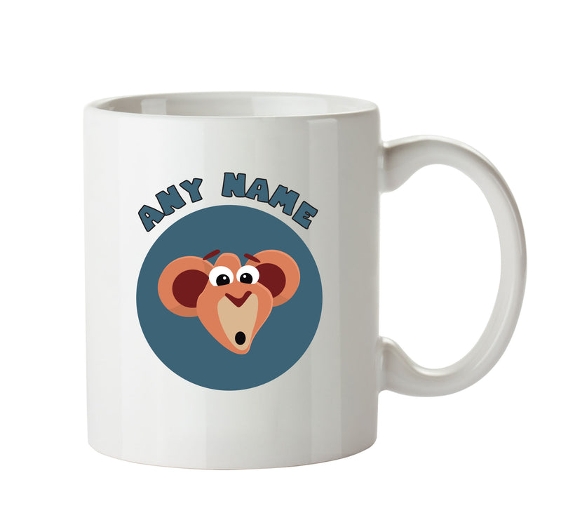 Personalised Cartoon Monkey Mug